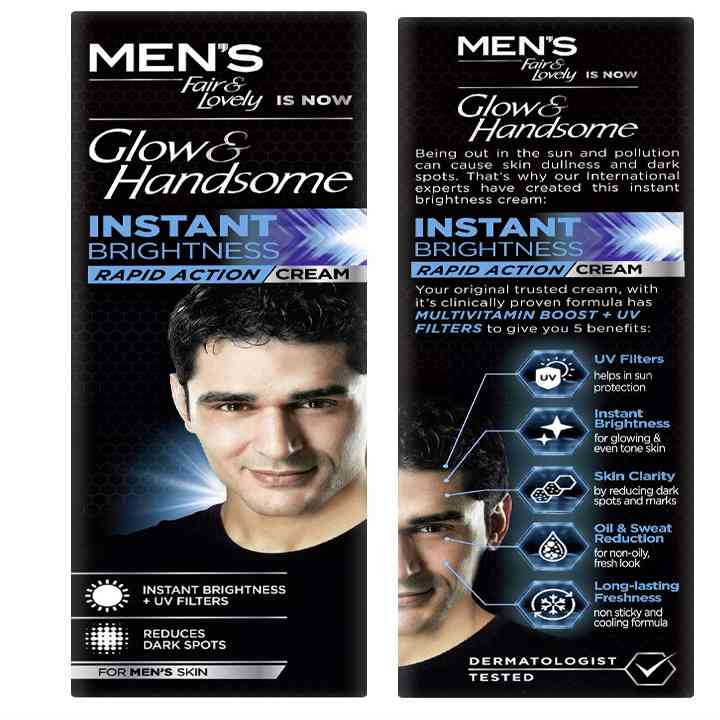 Glow & Handsome Instant Brightness Cream